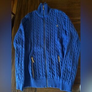 Ralph Lauren Royal Blue Zip-Up Sweater